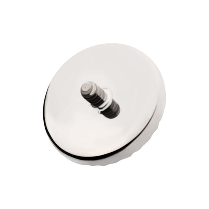 Titanium Internally Threaded Corrugated Round Top