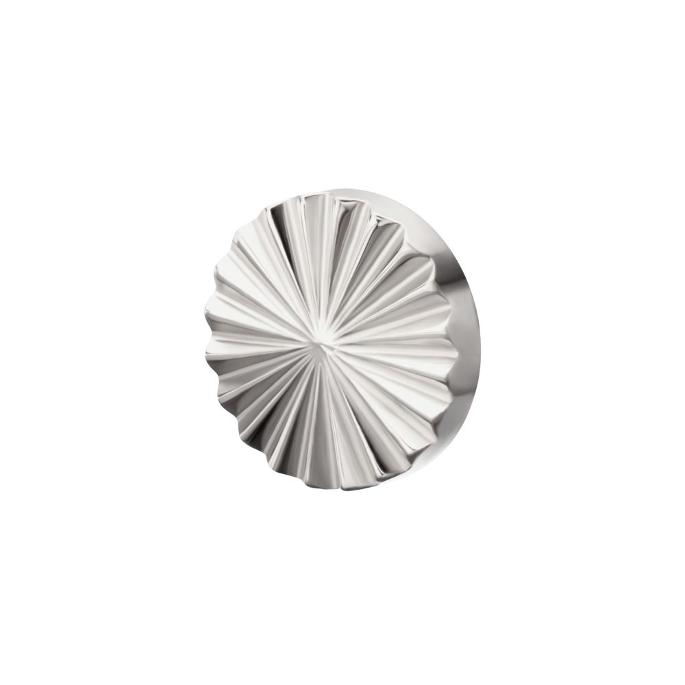 Titanium Internally Threaded Radiant Corrugated Round Top