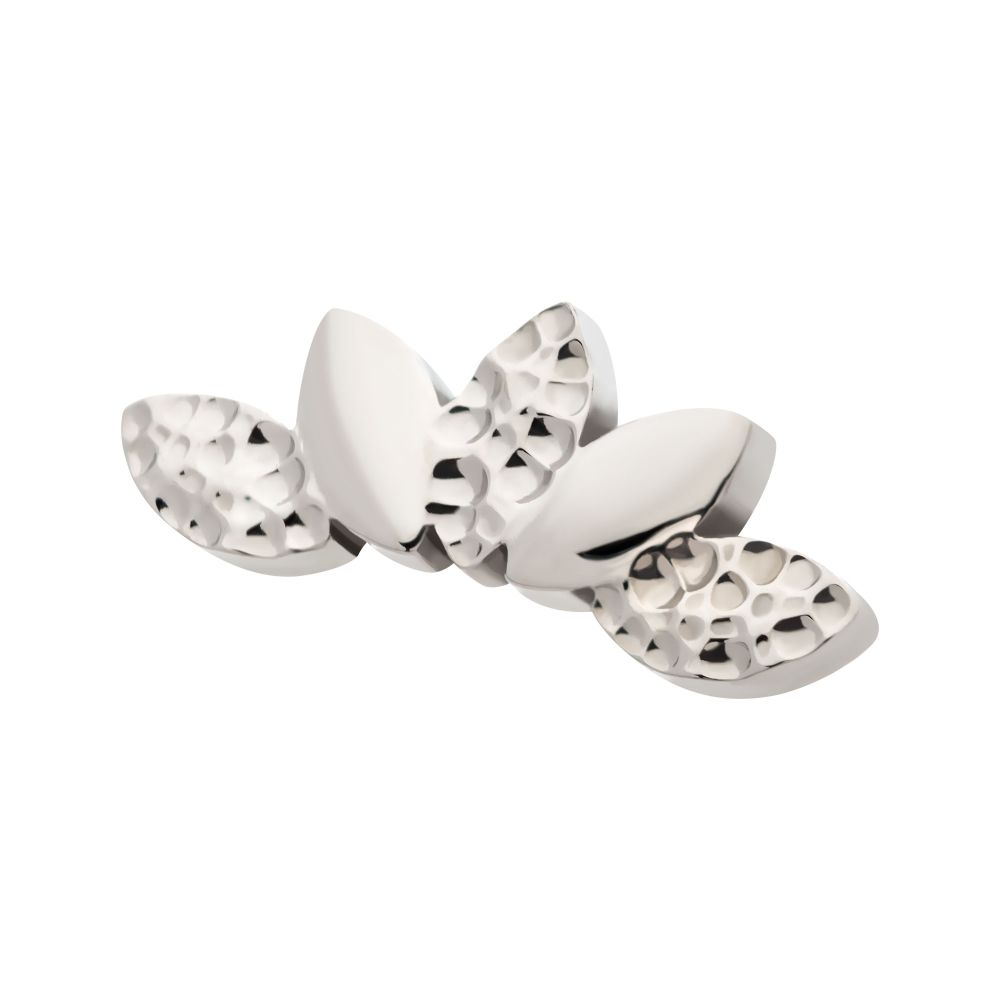 Titanium Internally Threaded Hammered Marquise Cluster Fan Shape Top