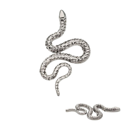 Titanium Internally Threaded Diamond Pattern Snake Top
