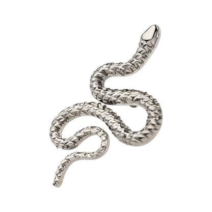 Titanium Internally Threaded Diamond Pattern Snake Top