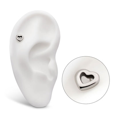 Titanium Internally Threaded Hollow Heart Top
