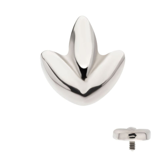 Titanium Internally Threaded 3 Petal Shape Cluster Top