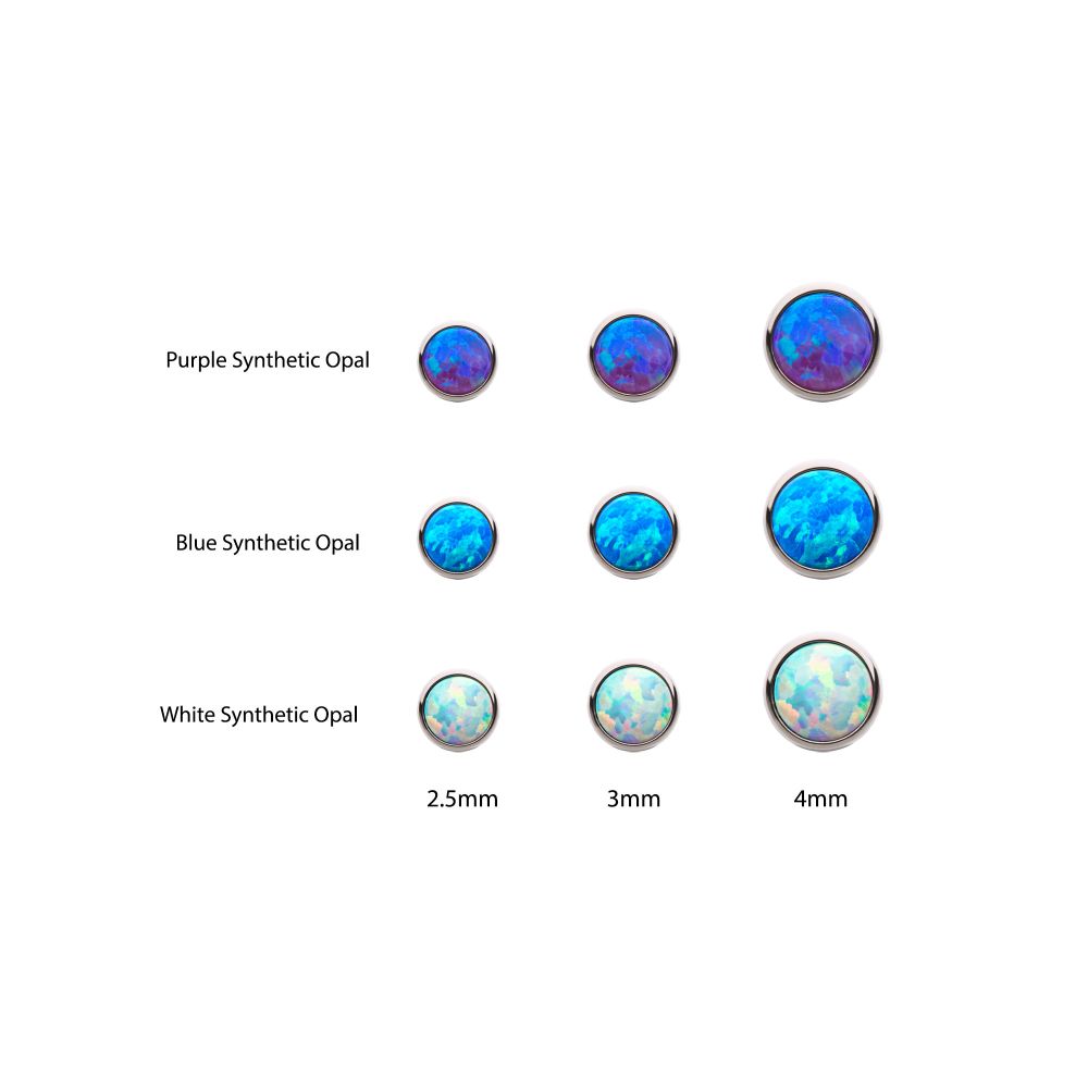 14g Titanium Internally Threaded with Bezel Set AAA CZ Top