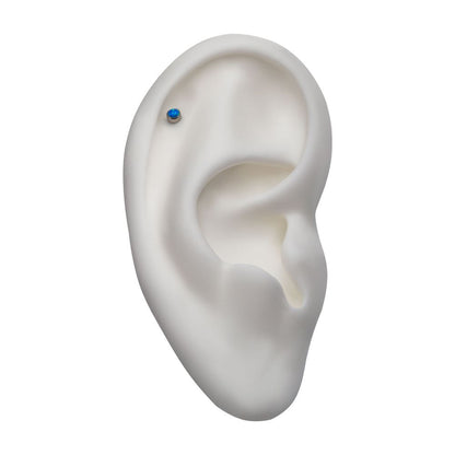 14g Titanium Internally Threaded with Bezel Set AAA CZ Top