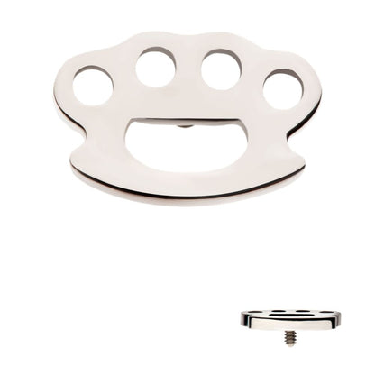 Titanium Internally Threaded Brass Knuckle Top