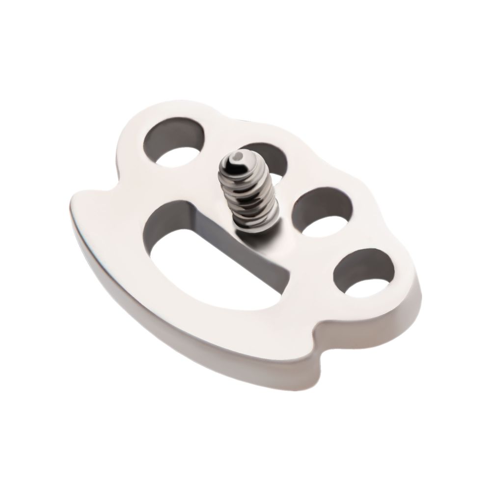 Titanium Internally Threaded Brass Knuckle Top