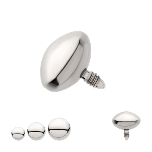 Titanium Internally Threaded UFO Shape Disk Top