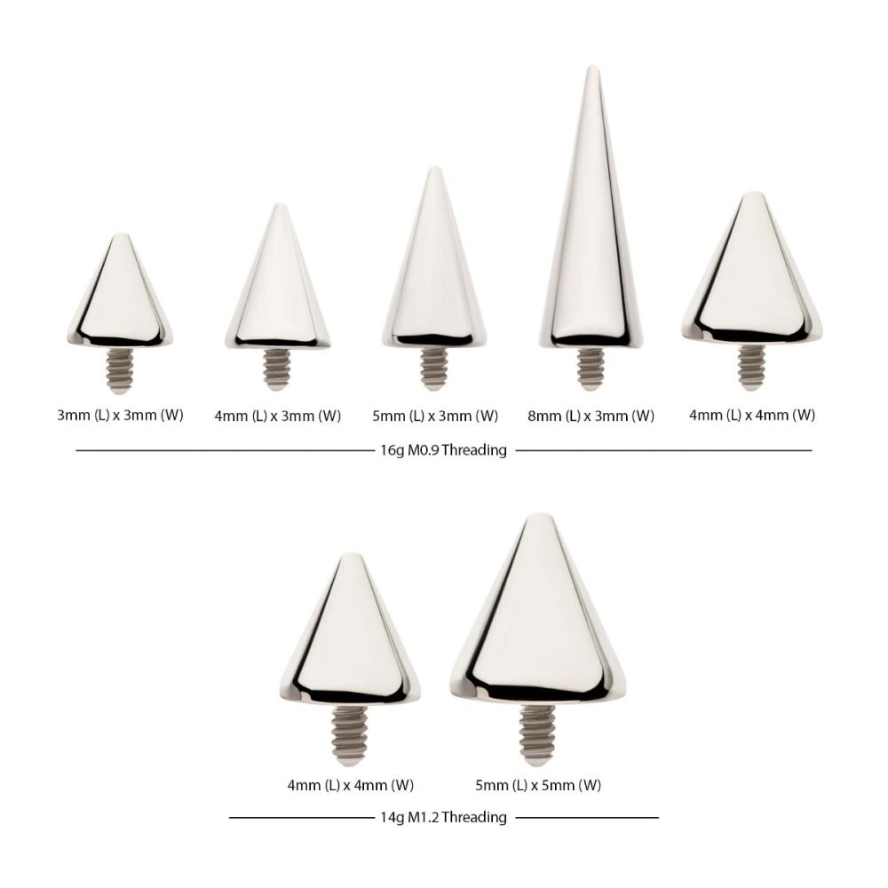 Titanium Internally Threaded Spike Top