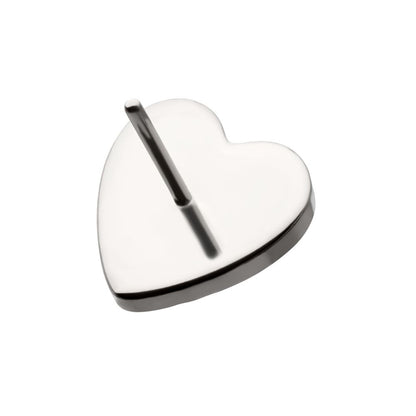 Titanium Threadless Hammered Heart Top