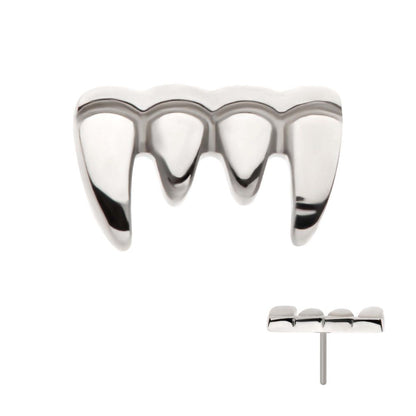 Titanium Threadless Fangs Top