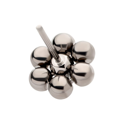 Titanium Threadless 7 Beads Hexagon Shape Top