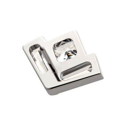 Titanium Threadless Baguette & Princess Gem Fan Shape Top