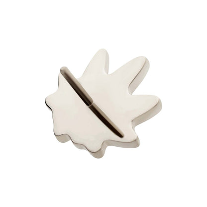 Titanium Threadless Pot Leaf Top