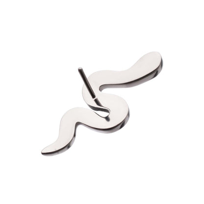 Titanium Threadless Prong Set 9-Gem Snake Top