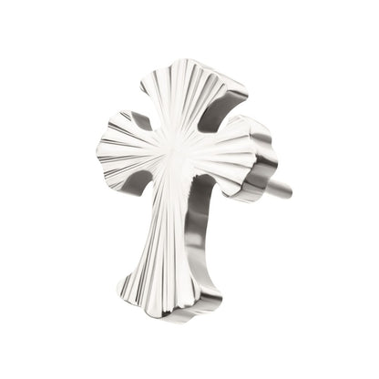 Titanium Threadless Corrugated Cross Top