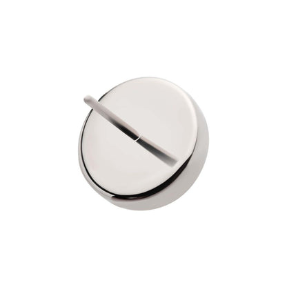 Titanium Threadless Bezel Set Natural Amethyst Stone Top