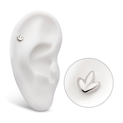 Titanium Threadless 3 Petal Shape Cluster Top