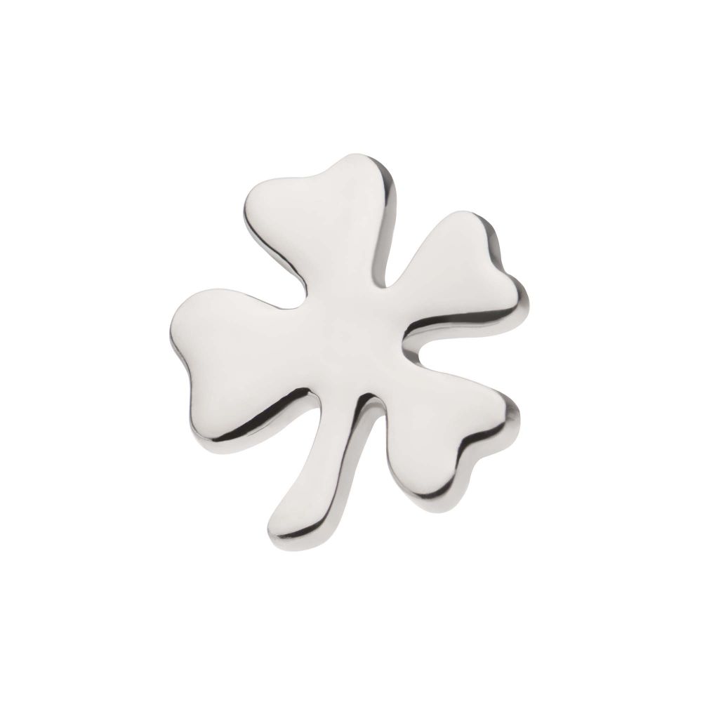 Titanium Threadless 4-Leaf Clover Top