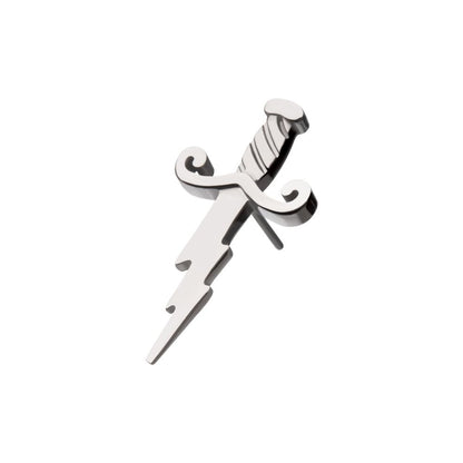 Titanium Threadless Dagger with Lightning Blade Top