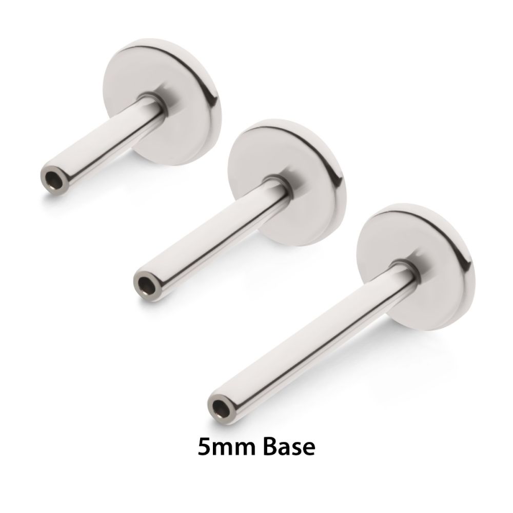 Titanium Threadless Labret 5mm Base