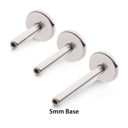 Titanium Threadless Labret 5mm Base