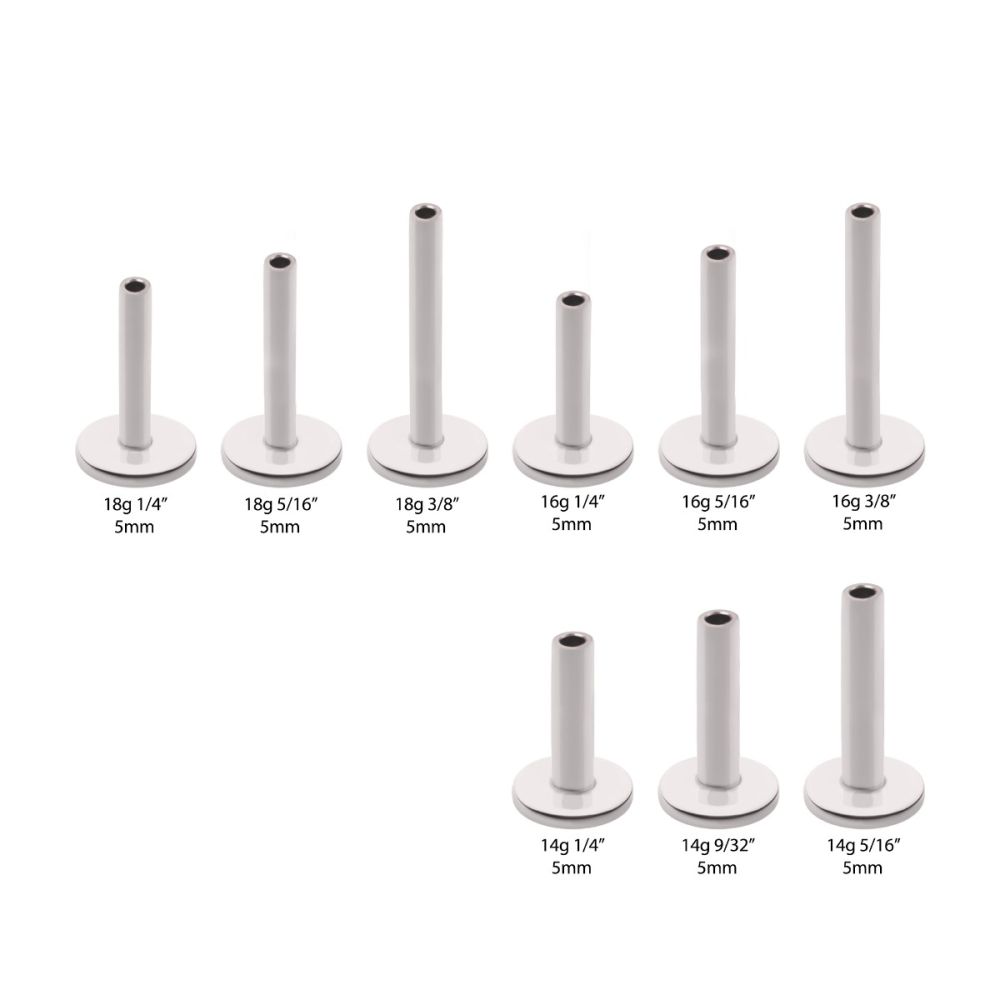 Titanium Threadless Labret 5mm Base