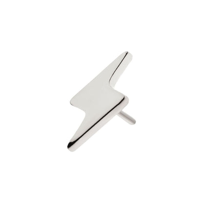 Titanium Threadless with Short Lightning Bolt Top