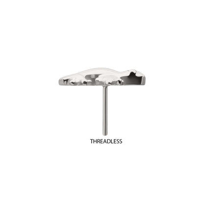 Titanium Threadless Frog Top