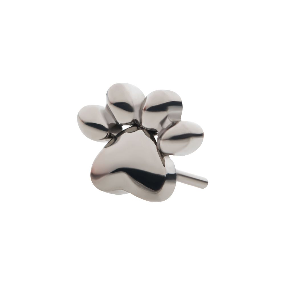 Titanium Threadless with Paw Top