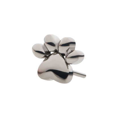 Titanium Threadless with Paw Top