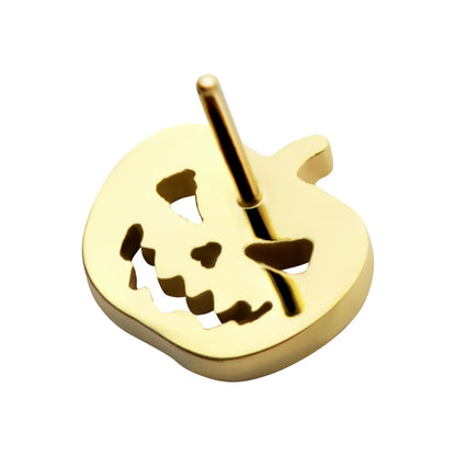 24Kt Gold PVD Titanium Threadless Pumpkin Top