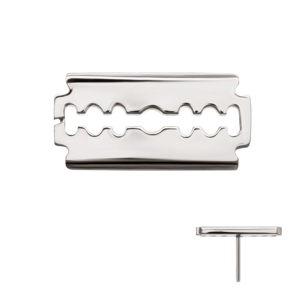Titanium Threadless Razor Blade Top