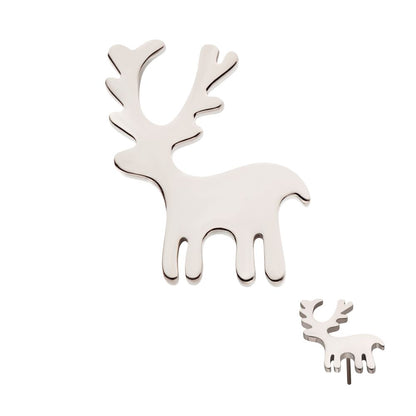 Titanium Threadless Christmas Reindeer Top