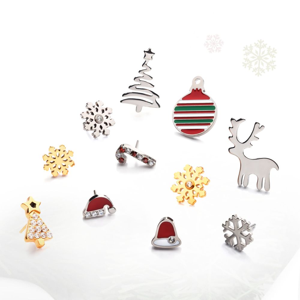 Titanium Threadless Christmas Reindeer Top