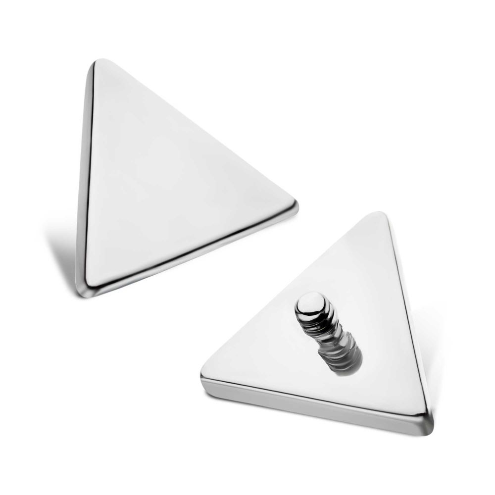 Titanium Mirror Finish Triangle Threaded Ends