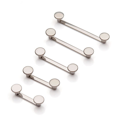 Titanium-Internally Threaded with 4mm Flat Discs Surface Barbell