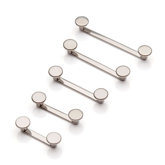 Titanium-Internally Threaded with 4mm Flat Discs Surface Barbell