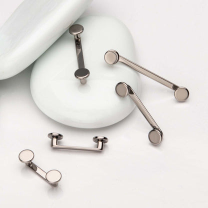 Titanium-Internally Threaded with 4mm Flat Discs Surface Barbell